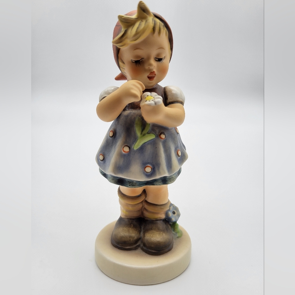 Goebel Girl Figurine with Blue and Brown Accents